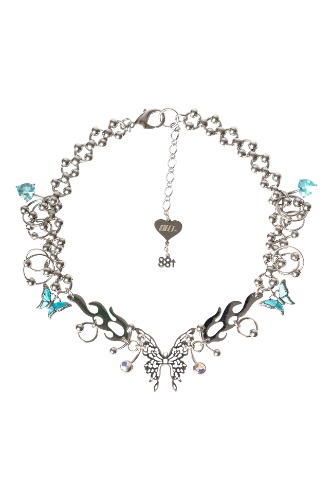 88RISING x OHT Pierced Butterfly Necklace | Default Title