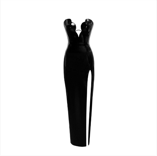 Tulip Cup Evening Dress made of Latex