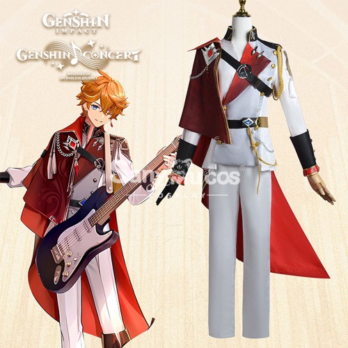 【In Stock】Game Genshin Impact Cosplay Genshin Concert Tartaglia Cosplay Costume Plus Size - XXL