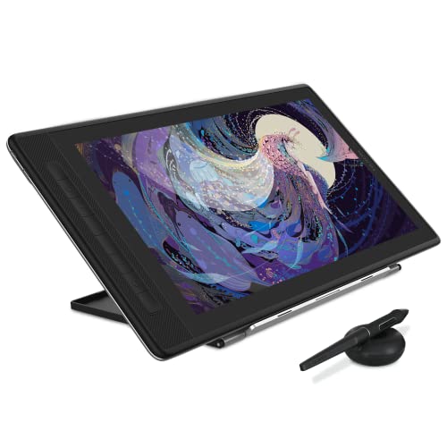 2022 HUION KAMVAS Pro 16 2.5K QHD Drawing Tablet with Screen QLED Full-Laminated Graphics Tablet with Battery-Free Pen, 15.6inch Digital Art Tablet Compatible with Mac, PC, Android & Linux - 15.6inch - 2.5K QHD