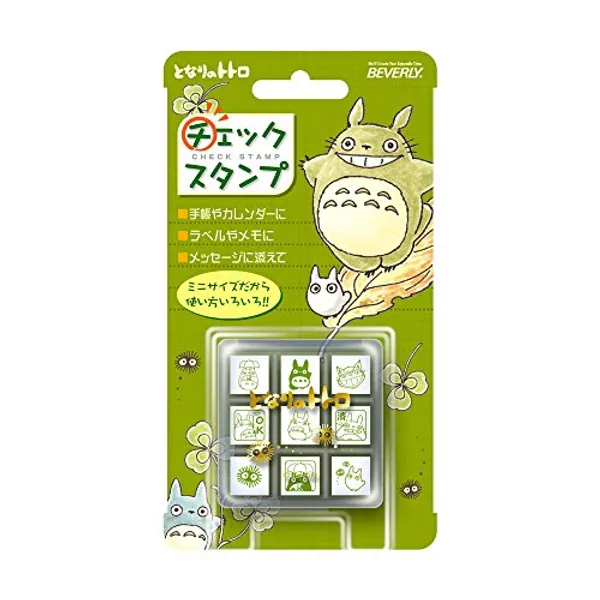 BEVERLY ENTERPRISES INC. Studio Ghibli My Neighbor Totoro Mini Rubber Stamp Set (x9 Stamps)