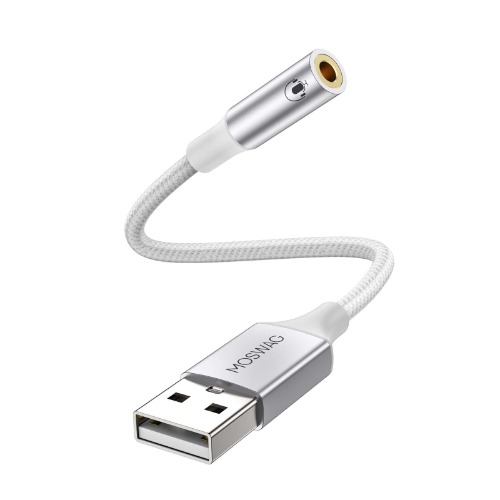USB Audio to 3.5mm Headphone Jack