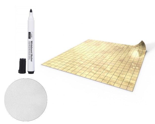 PLAYMATS Torrsläckningsmatta, Vit, En Storlek