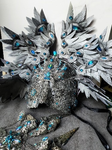 Order on Demand Angel Headress - Silver / 8 / AB Golden