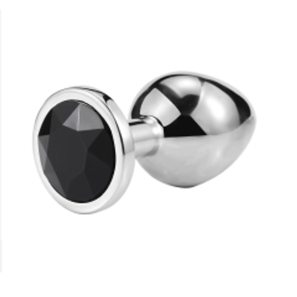 Dildo metalic Rosy Large Black Diamond