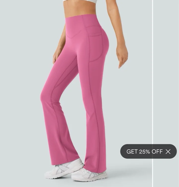 Halara UltraSculpt™ SoCinched High Waisted Scrunch Butt Lifting Tummy Control Pocket Shaping Yoga Bootcut Leggings