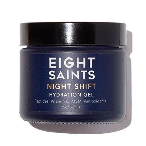 Eight Saints Night Shift Anti-Aging Gel Face Moisturizer, Natural and Organic Anti Wrinkle Night Cream Gel For Face To Reduce Fine Lines and Wrinkles For Face, 2 Ounces