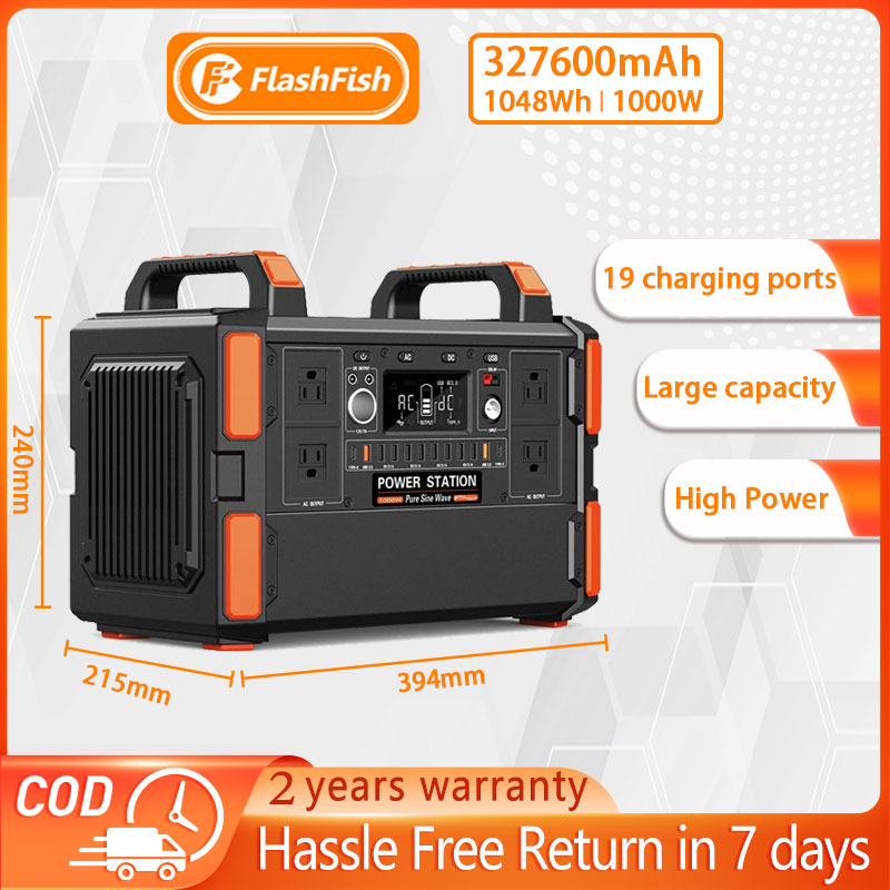 Flashfish F132 Solar generator 327600mAh 1000W Outdoor power station camping power supply for home portable solar panel supply generator outdoor camping for Self driving tour