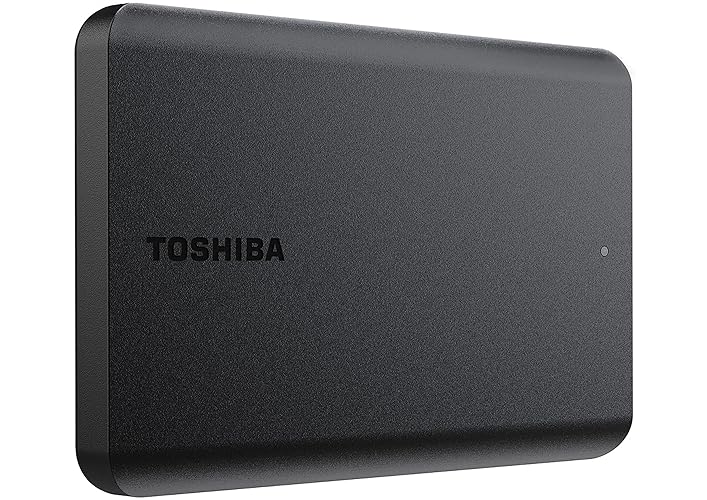 Toshiba Canvio Basics 1TB Portable External Hard Drive USB 3.0, Black - HDTB510XK3AA - 1TB - Contemporary - Black