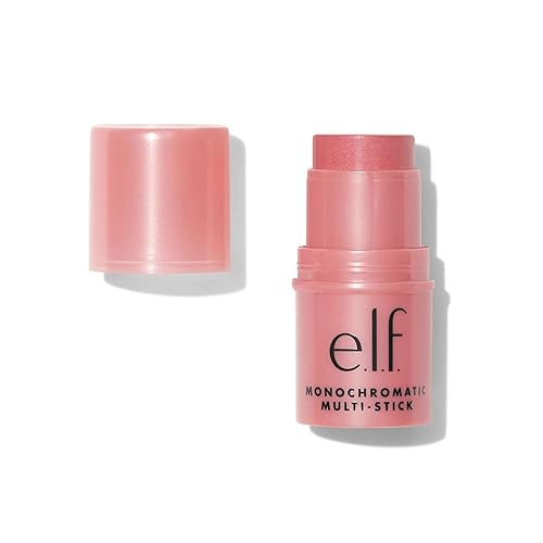 e.l.f. Monochromatic Multi Stick, Luxuriously Creamy & Blendable Color, For Eyes, Lips & Cheeks, Dazzling Peony, 0.17 Oz - Dazzling Peony - 0.17 Ounce (Pack of 1)