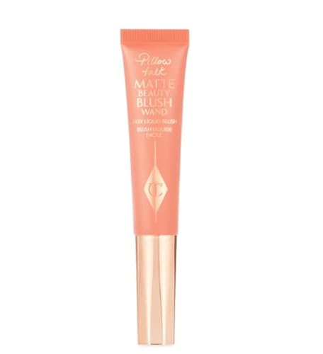 Charlotte Tilbury Pillow Talk Matte Beauty Blush Wand | Peach Pop | 12ml - Peach Pop - 1 count (Pack of 1)