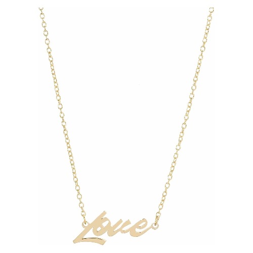 LOVE SCRIPT NECKLACE - GOLD