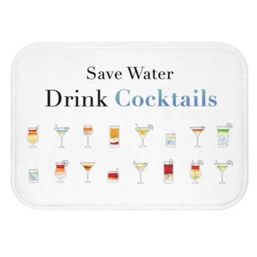 Drink Cocktail Bath Mat Home Accents - 24" × 17"