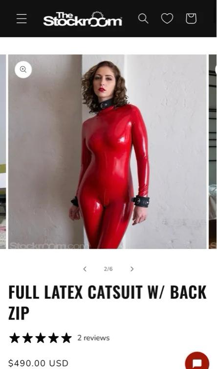 Latex catsuit 