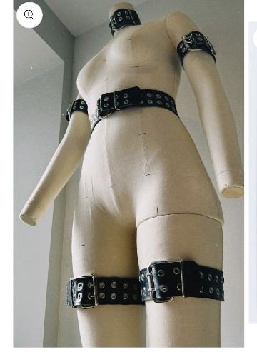 Latex garter straps 
