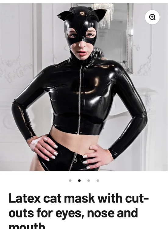 Latex cat mask 