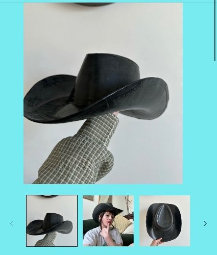 Latex cowboy hat 