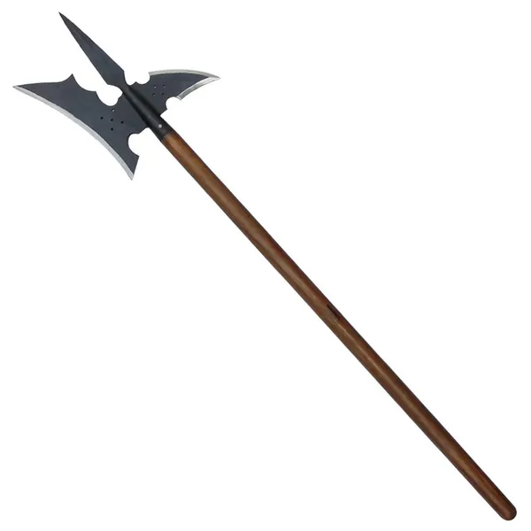 18th Century Medieval Hand Forged Sergeant’s Halberd Brown, Black - 