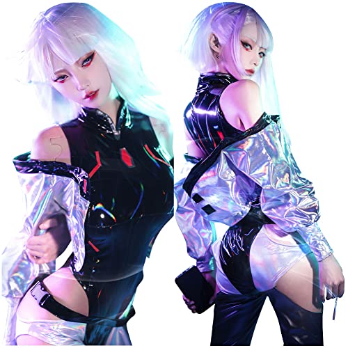 Edgerunners Lucy Costume Costume Costume Thackery Halloween Carnevale Completo - S