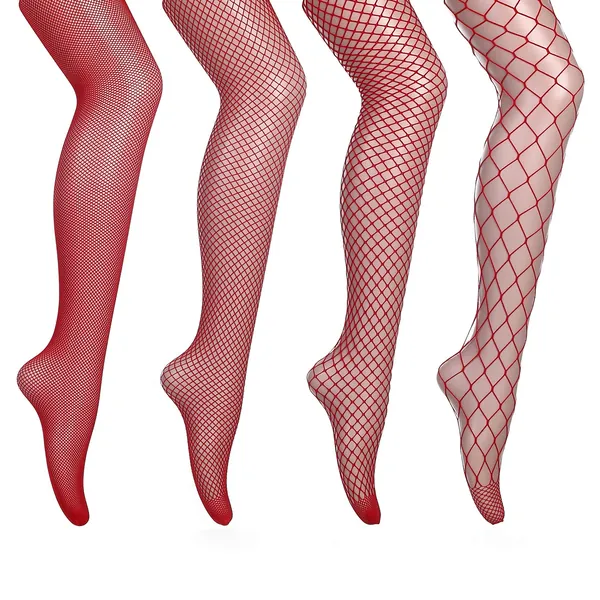 GARTOL High Waisted Fishnet Tights Stockings Women, 4 Pairs High Waist Fishnets Sheer Pantyhose (One Size)