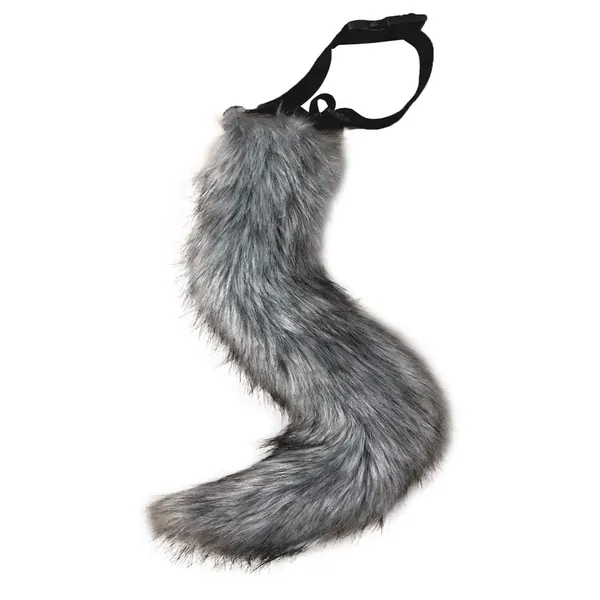 Junboon Faux Fur Tail for Cosplay Halloween Party Costume