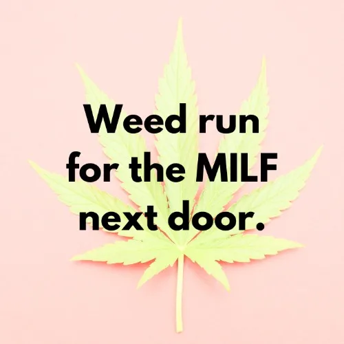 Weed run for the MILF next door