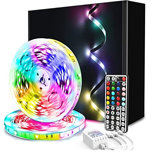 phopollo Led Strip Light, 30m Led Lights with 44 Keys Remote, Flexible RGB Colour Changing Led Light Strips for Bedroom, Party (15mx2) - 30M