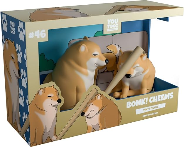 Youtooz Bonk Cheems Doge 3.5" Inch, Bonk Cheems Vinyl Figure, Cute Shiba Inu Doge Figure - Youtooz Meme Collection Based on Internet Meme