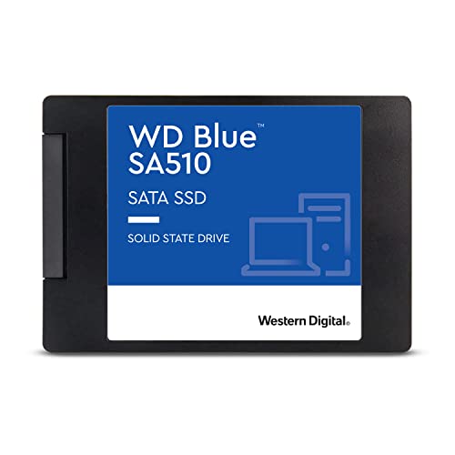 Western Digital 4TB WD Blue SA510 SATA Internal Solid State Drive SSD - SATA III 6 Gb/s, 2.5"/7mm, Up to 560 MB/s - WDS400T3B0A - Newest Generation - 4TB
