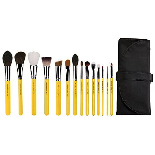 Bdellium Tools Professional Makeup Studio Series The Collection 14 Piece Brush Set with Roll, Up Pouch, 1 Count