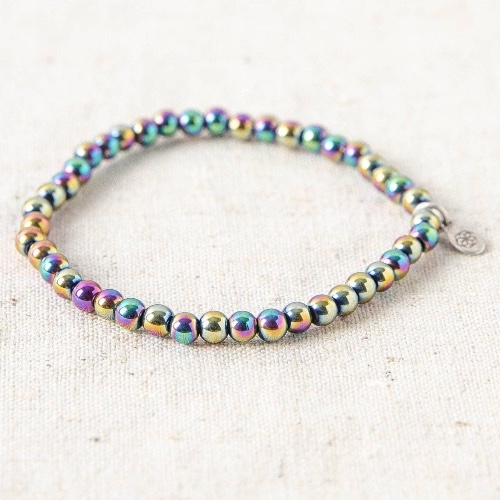 Rainbow Hematite Energy Bracelet by Tiny Rituals - M