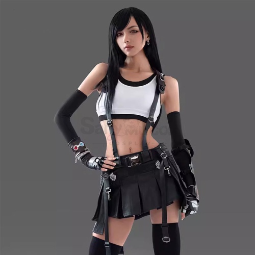 Game Final Fantasy Cosplay Tifa Lockhart Cosplay Costume - M
