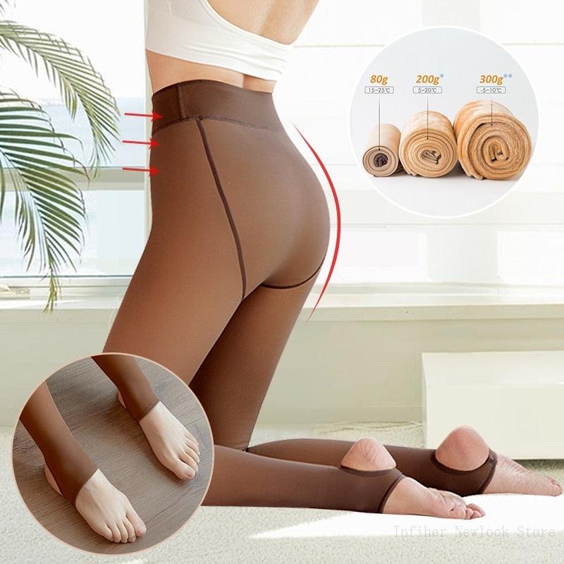 Stirrup Pantyhose Collection - Brown / 80g - No Velvet