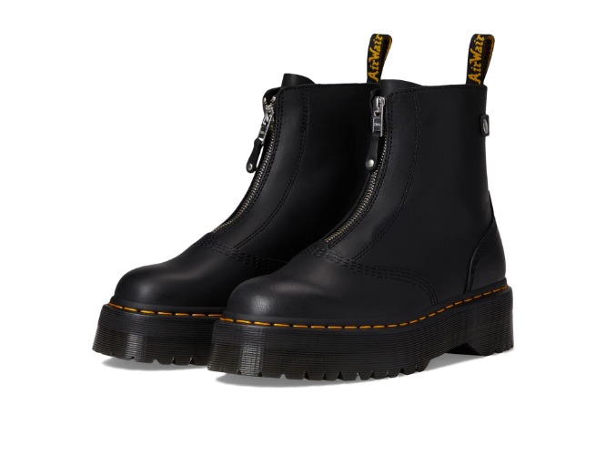 Dr. Martens Jetta Sendal Botas de piel para mujer - 23.0 cm - Envío negro