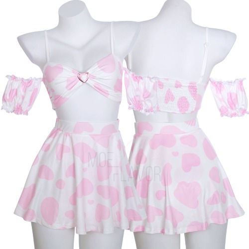 Soft Spring Cow Set - Pink / 3XL/4XL