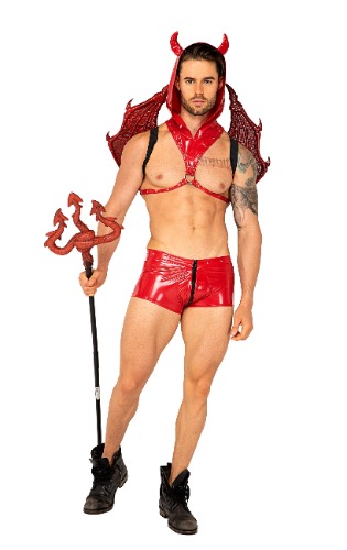 Roma 5082 - 2pc Lucifers Desire Devil Mens Costume - Large / Red
