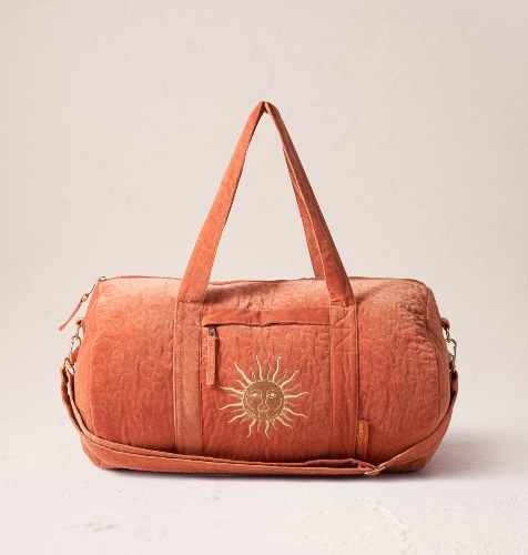 Sun Goddess Overnight Bag | Rust / Velvet