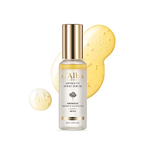d'alba Piedmont| Italian White Truffle First Aromatic Spray Serum, Vegan Skincare, Hydrating and Elasticity Facial Mist for dry sensitive skin, Glow Mist, Multifuntional spray 2.02 fl.oz - Aromatic 2.02 fl.oz