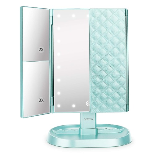 Makeup Mirror with 21 LED Lights,1x/2x/3x 