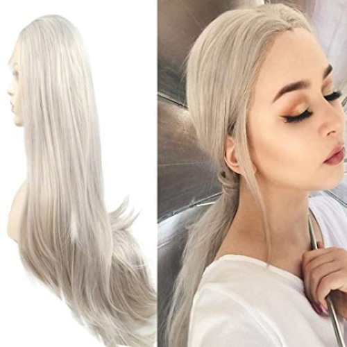 Platinum Blonde Woman Wig