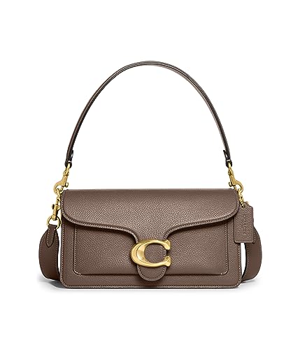 Coach Womens Polished Pebble Leather Tabby Shoulder Bag 26 Refresh - One Size - Dark Stone