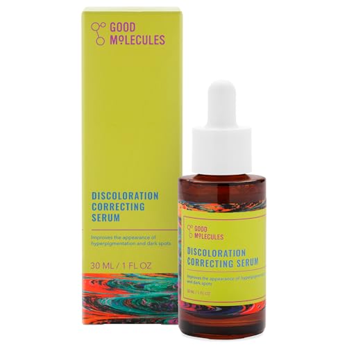 Good Molecules Discoloration Correcting Serum - Tranexamic Acid and Niacinamide for Dark Spots, Sun Damage, and Age Spots - Skincare Face - 1 Fl Oz (Pack of 1)