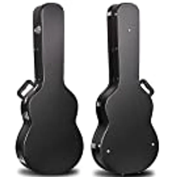 CAHAYA Guitar Cases Hard Shell Wood Case for Classical Guitars 39 Inch with Key Anti-shock Waterproof Travel Guitar Bag for Air Consignment CY0241