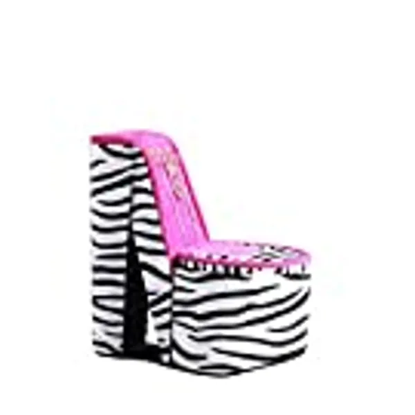 ORE International HBB1824 High Heel Shoe Display with Hooks Jewelry Box, Zebra Print, 9"