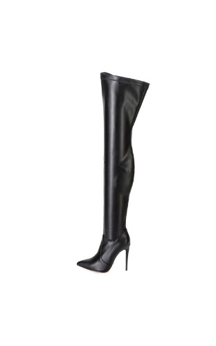 Giaro ARABELLA | BLACK MATTE | THIGH BOOTS | Italian Style