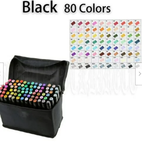 80 pieces Marker Pen Set Dual Heads Graphic Artist Craft Sketch TOUCH Markers