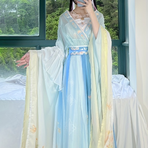Summer Hanfu Set Traditional Chinese Costume Women's Clothing