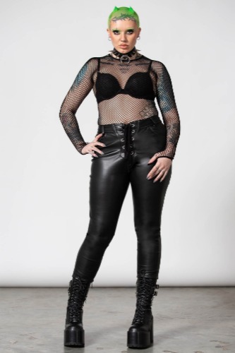 Hellrazor Fishnet Top [B] | One Size / Black / 95% Nylon 5% Elastane