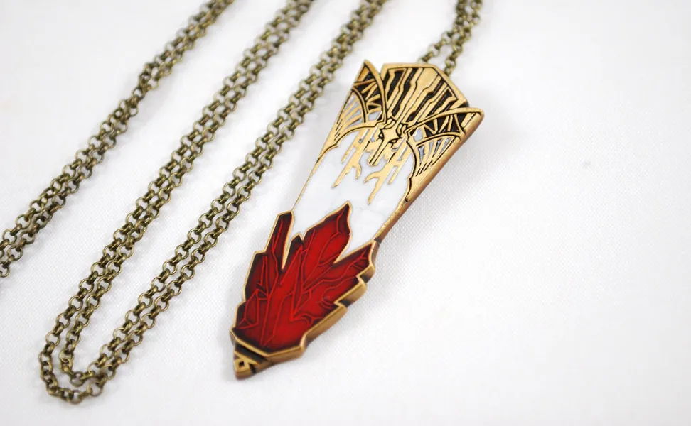 FFXIV Soul Transfer Vessel in Metal as Necklace, Keychain, or Pin Back Charm