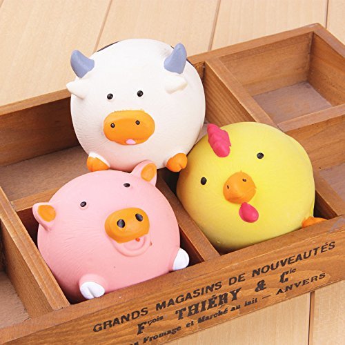 3PCS Safe Latex Dog Squeaky Toys